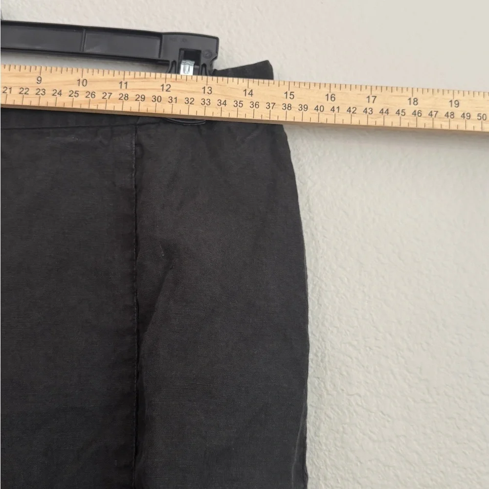 Georgio Armani Black 100% Linen Pants - Picture 2 of 10